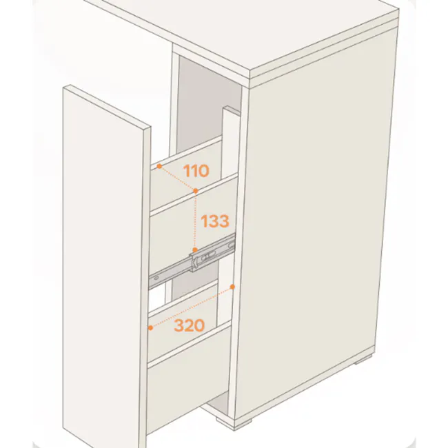 (As-is) Forma Extendable Dressing Table with Side Drawer - 2 - 15