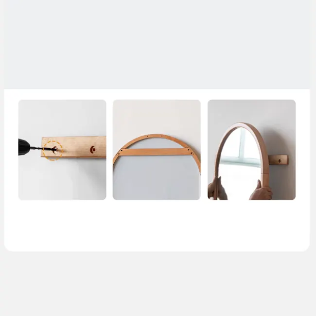 Donnie Standing Wall Mirror - Black (2 Sizes) - 5