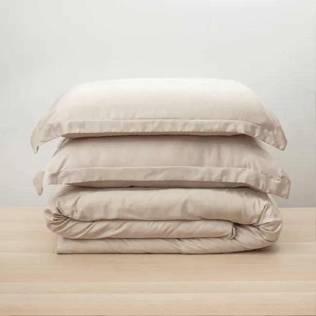 Heveya® Bamboo Duvet Sheet Set - Sand (5 Sizes) - 2