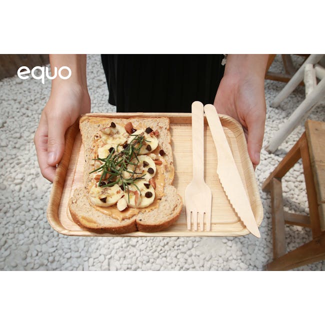 EQUO Cutlery Set - Wooden - 1