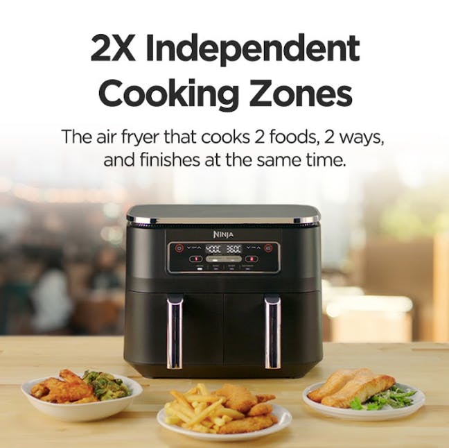 NINJA - Foodi Dual Zone Air Fryer AF300EU : : Home & Kitchen