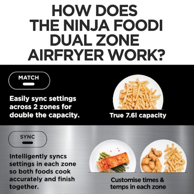 Ninja Foodi Dual Zone Air Fryer - 6