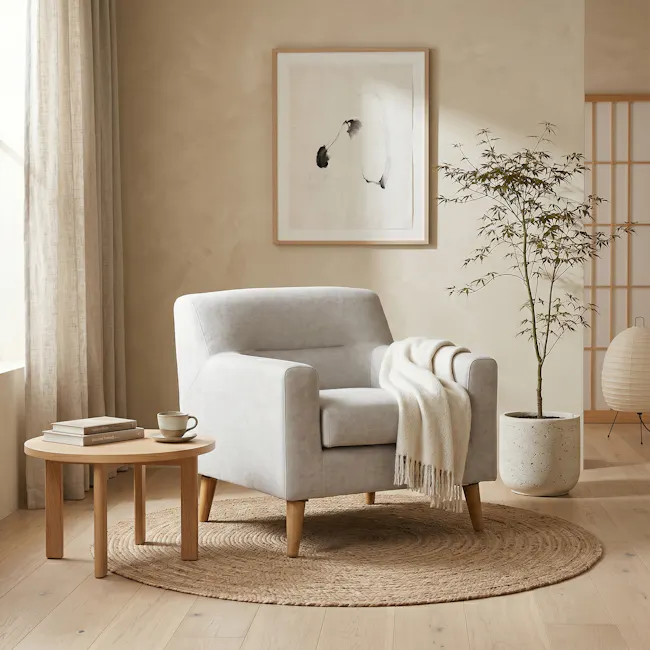 Damien Armchair - Sandstorm (Scratch Resistant) - 3