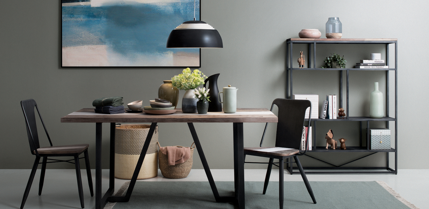 Xavier Dining Table 1.6m with 4 Xavier Dining Chairs, Dining Sets by