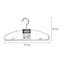 HOUZE PVC Coated Metal Hanger (Set of 5) - Bottega White - 1