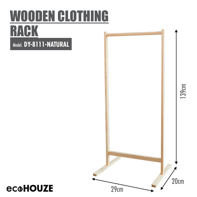 ecoHOUZE Wooden Clothing Rack - 2