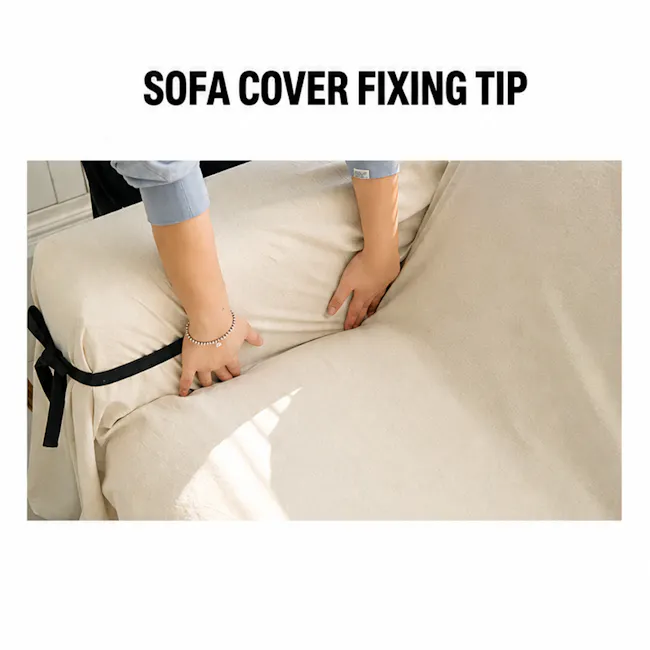 Berita Sofa Cover - Ivory - 6
