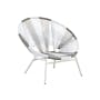 Dallas Outdoor Lounge Chair - White, Taupe - 1