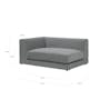 (As-is) Abby Chaise Lounge Sofa - Taupe - Left Arm Unit - 5