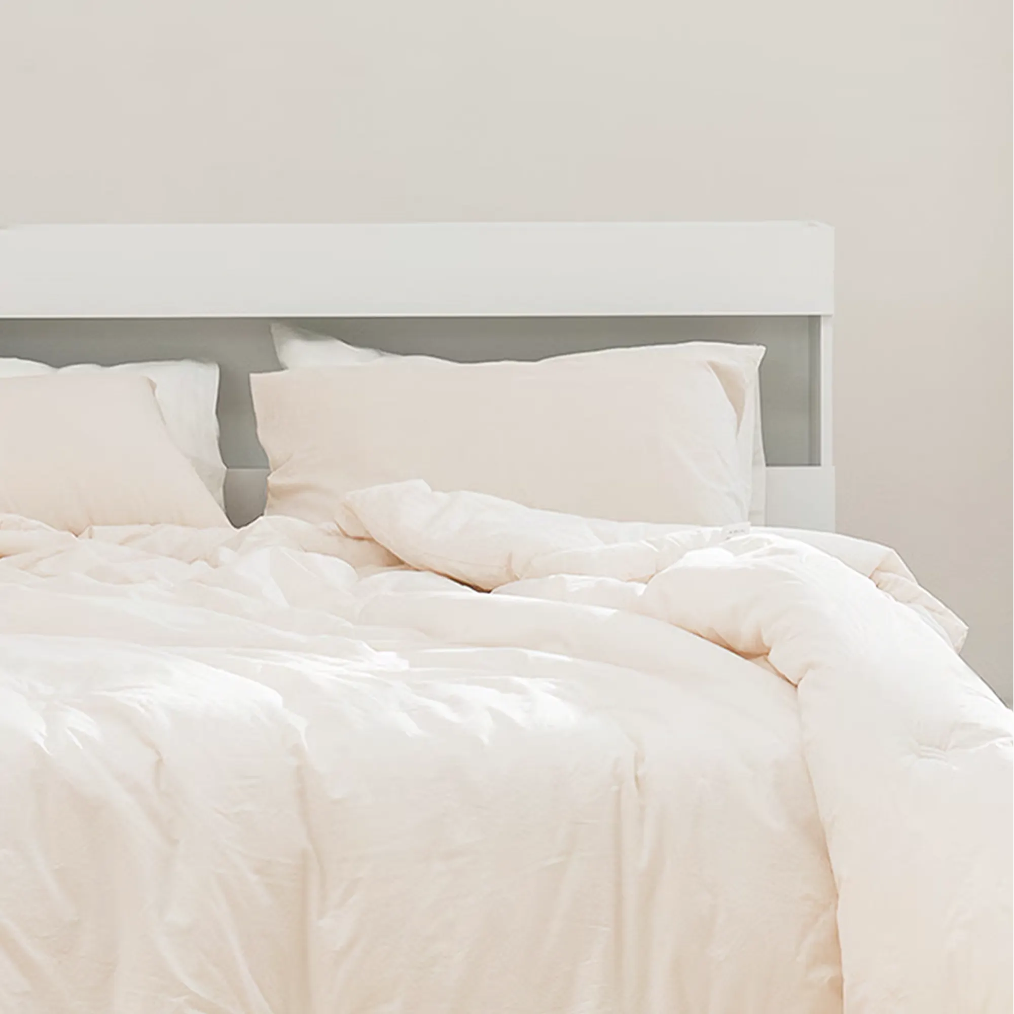 Freya Queen Headboard LED Storage Platform Bed  - Oak - 7