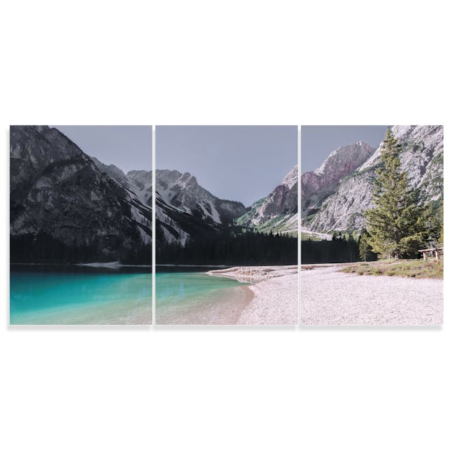 Tranquility Art Print on Stretched Canvas 50cm by 70cm - Set of 3 - 0