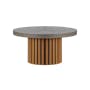 Ellie Round Concrete Coffee Table - 0