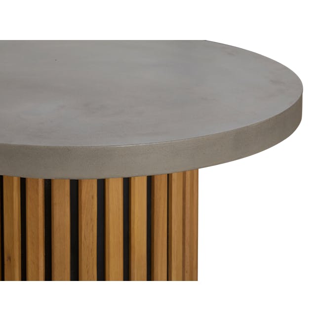 Ellie Round Concrete Coffee Table - 2