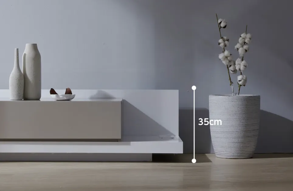 (As-is) Bryson Extendable TV Console 2.3m-3.3m - Grey, White - 2 - 26