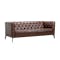Louis 3 Seater Sofa - Chocolate (Genuine Cowhide Leather) - 2