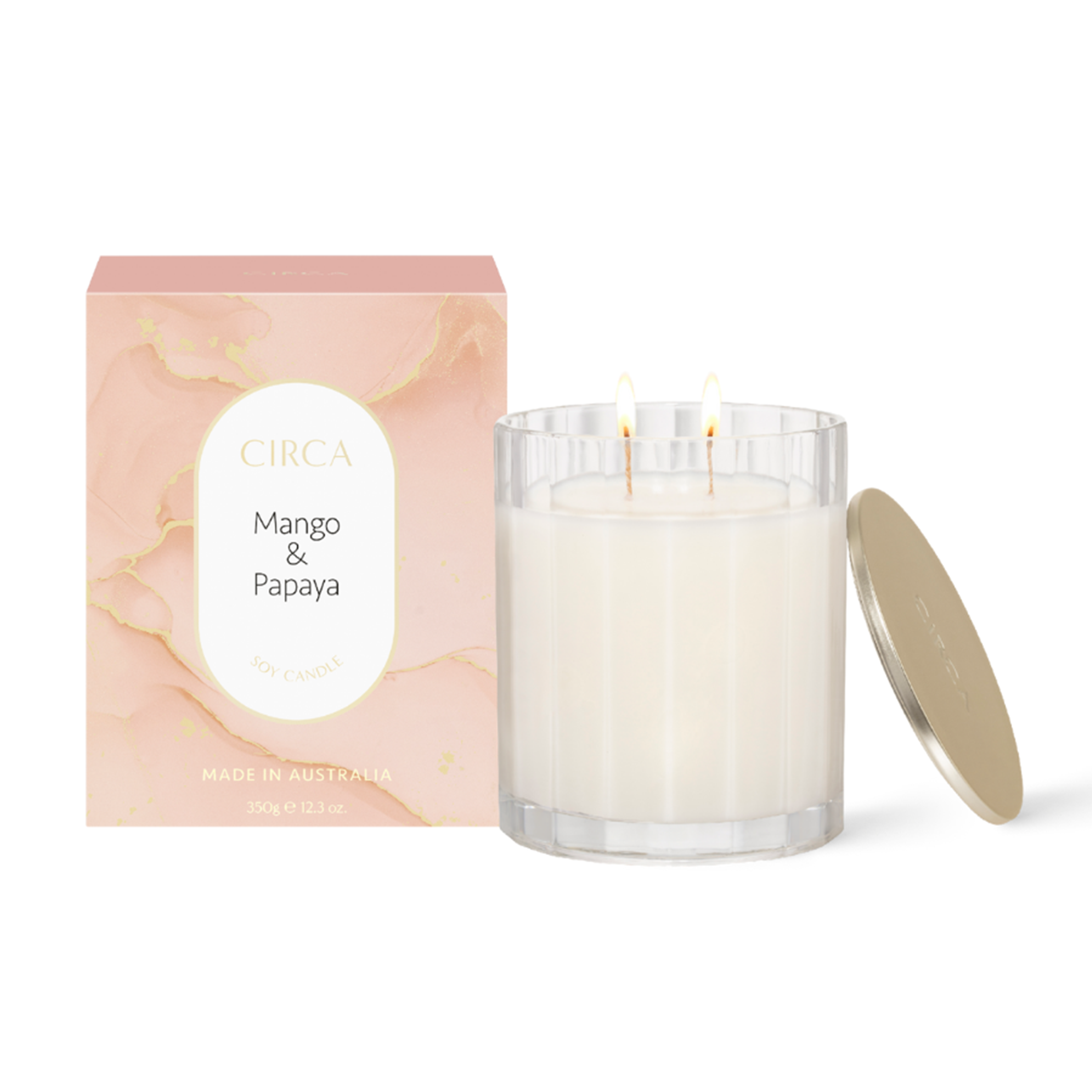 Circa Soy Candle - Mango & Papaya (2 Sizes)