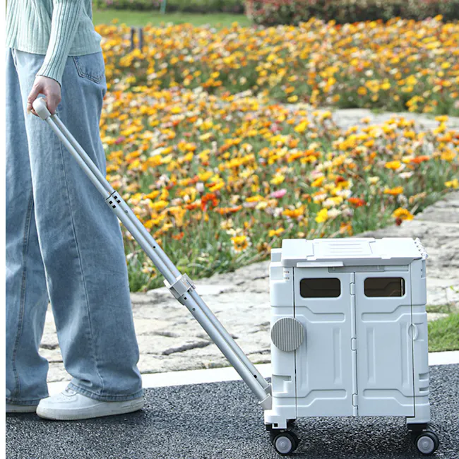 Foldgo 70L Multifuctional Folding Trolley - Mint Green - 4