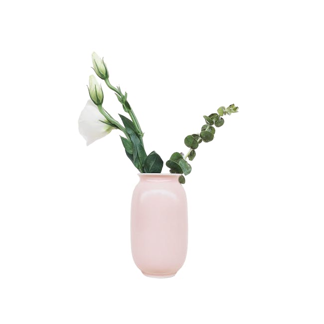 Nordic Matte Vase Short Cylinder - Dusty Pink - 0