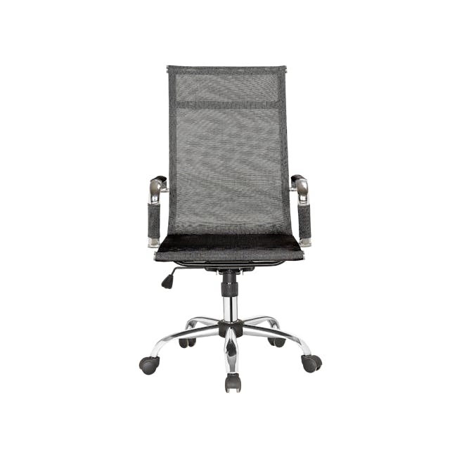 (As-is) Elias High Back Mesh Office Chair - Black - 2 - 0