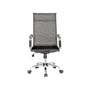Barton Study Table 0.7m - Oak, Space Blue with Elias High Back Mesh Office Chair - Black - 12