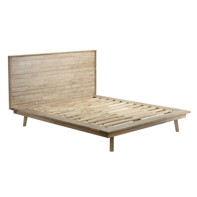Leland King Platform Bed with 2 Leland Single Drawer Bedside Tables - 4