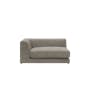 Abby Chaise Lounge Sofa - Taupe - 12