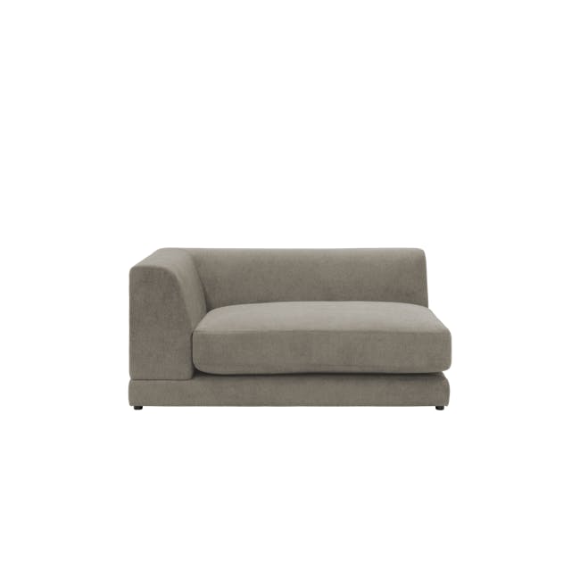 Abby Chaise Lounge Sofa - Taupe - 12