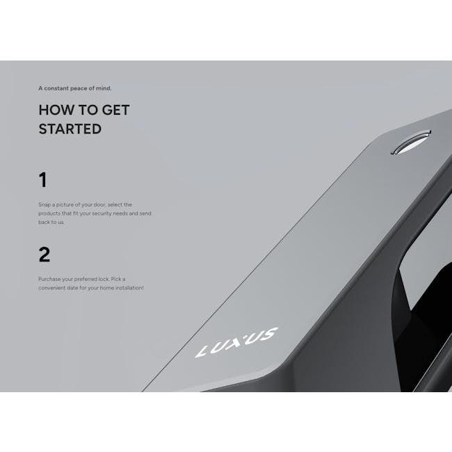 Luxus Helix Digital Door Lock - 4 - Snap a picture of your door, select the products that fit your security needs and send