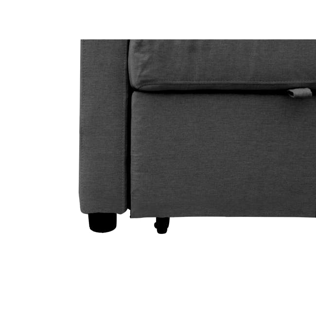 Mason Sofa Bed - Graphite - 13 - Modern fabric upholstery, Dark gray upholstery, Upholstered seating, Upholstered sofa