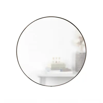 Hubba Round Mirror 86 cm - Titanium