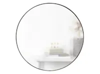Hubba Round Mirror 86 cm - Titanium