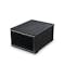 SoleMate Stackable Drop Lid Shoe Box - Black (Pack of 2) - 0