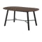 Telyn Oval Dining Table 1.6m with Telyn Bench 1.1m and 2 Axel Chairs in Black, Carbon - 1