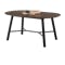 Telyn Oval Dining Table 1.6m with Telyn Bench 1.1m and 2 Axel Chairs in Black, Carbon - 4