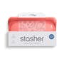 Stasher Reusable Silicone Bag - Snack - Red - 4