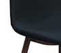 Fynn Dining Chair - Walnut, Black - 4