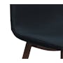 Fynn Dining Chair - Walnut, Black - 4