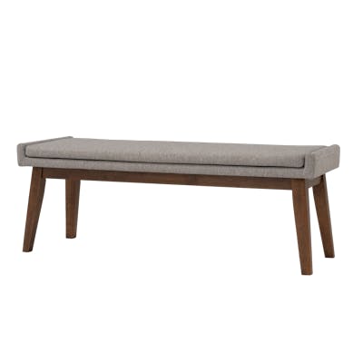 Fabian Bench 1.4m - Cocoa, Light Grey (Fabric) - Image 1