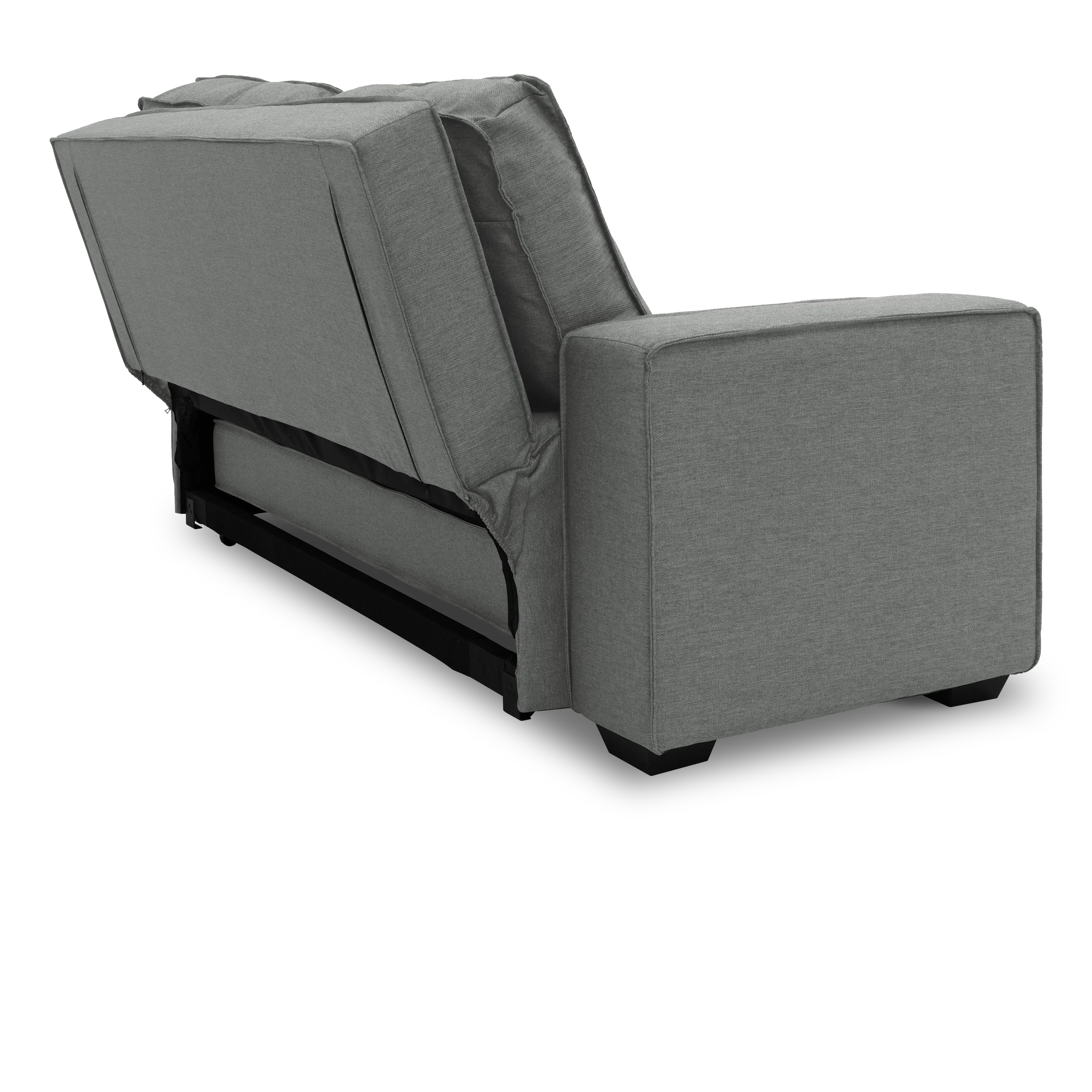 Arturo 3 Seater Sofa Bed - Pigeon Grey - 14 - Grey upholstered recliner, modern design, comfortable seating, sleek lines