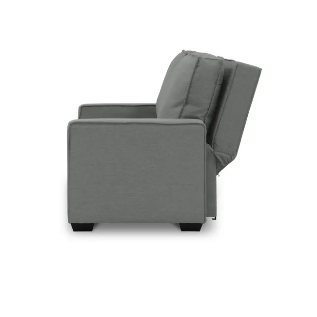 Arturo 3 Seater Sofa Bed - Pigeon Grey - 5 - Grey upholstered armchair, modern design, comfortable seating, minimalist