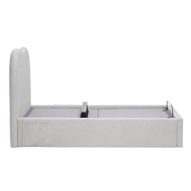 Lyra Super Single Adjustable Bed - Grey Boucle - 31