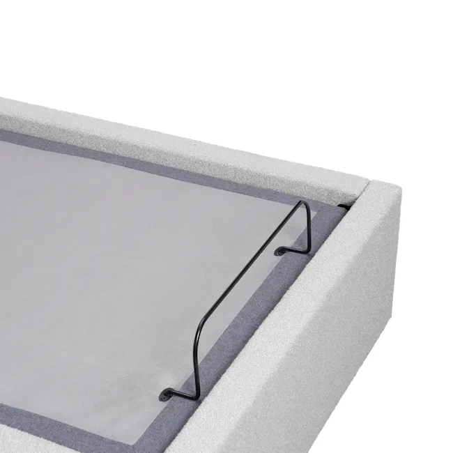 Lyra Super Single Adjustable Bed - Grey Boucle - 25