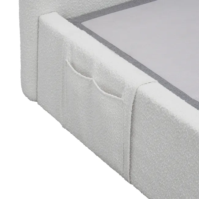 Lyra Super Single Adjustable Bed - Grey Boucle - 13