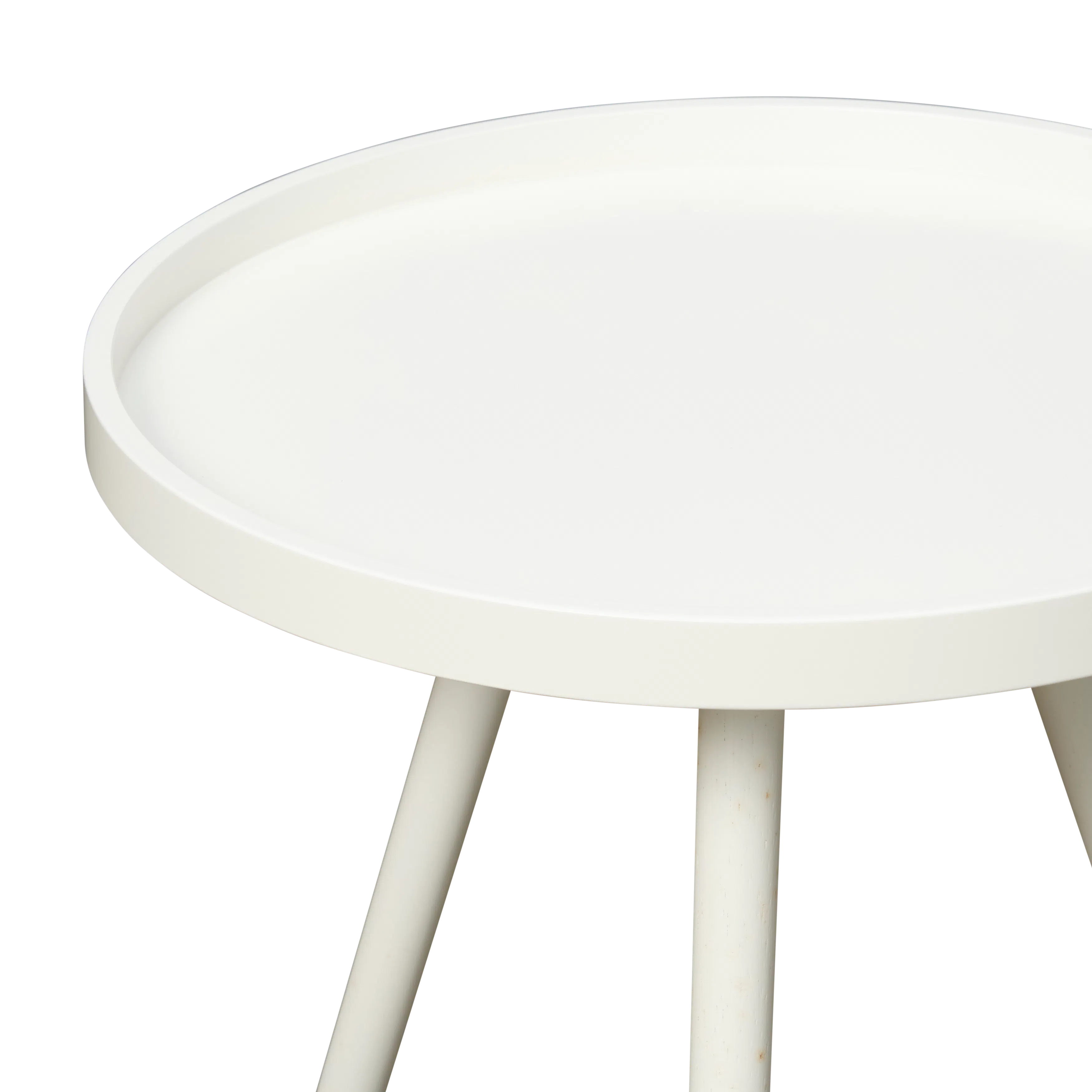 Innis Side Table - White, Natural - 22