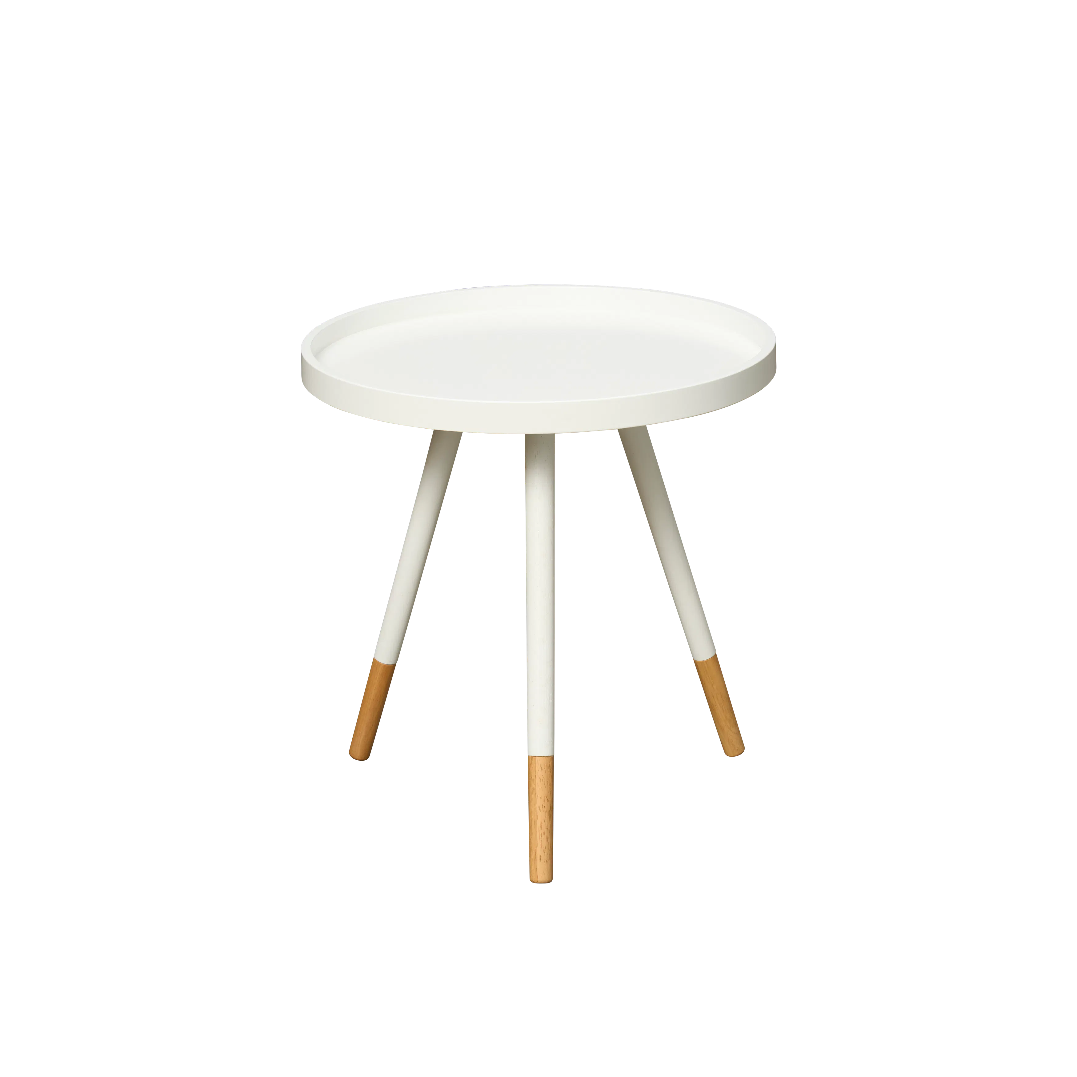 Innis Side Table - White, Natural - 15