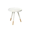 Innis Side Table - White, Natural