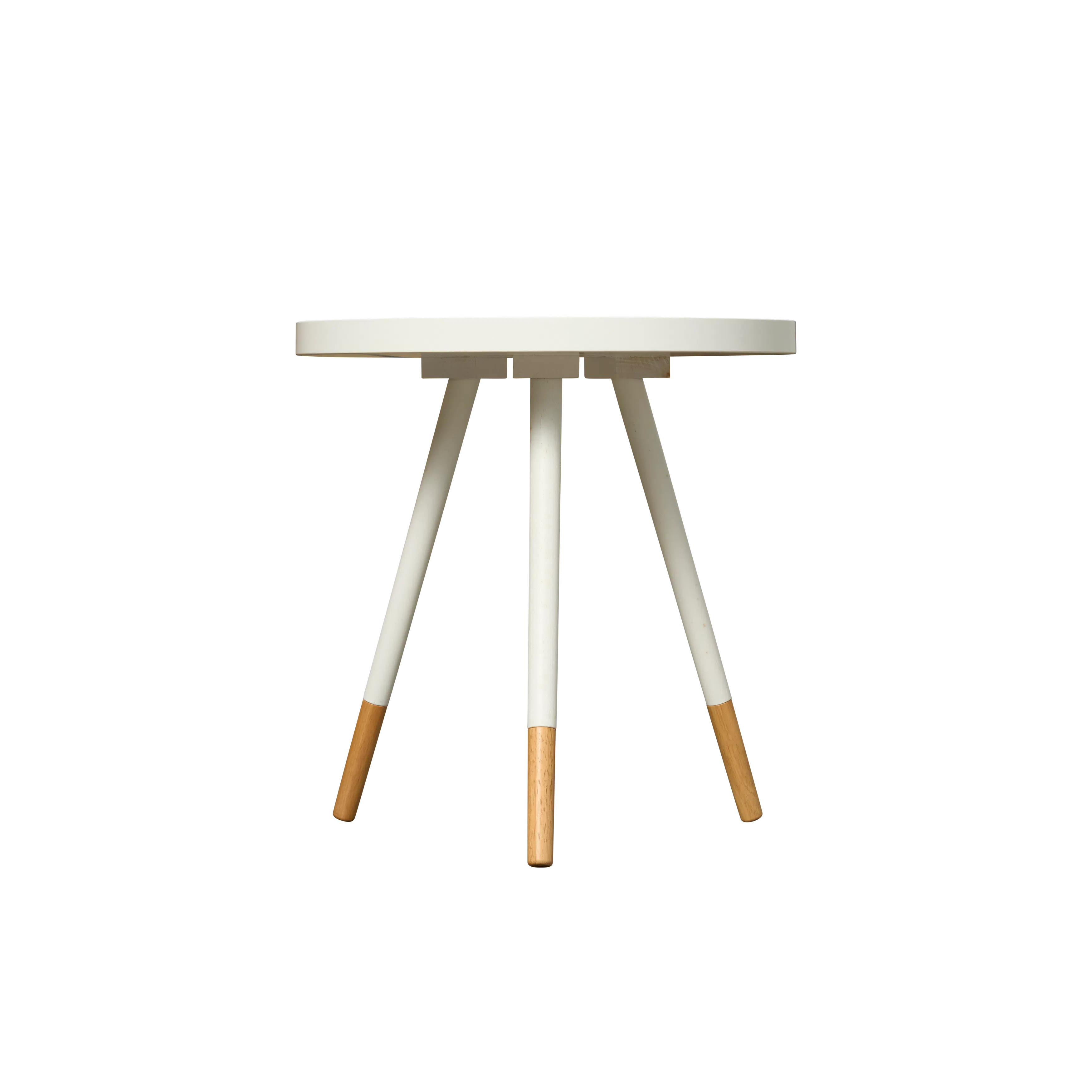 Innis Side Table - White, Natural - 14