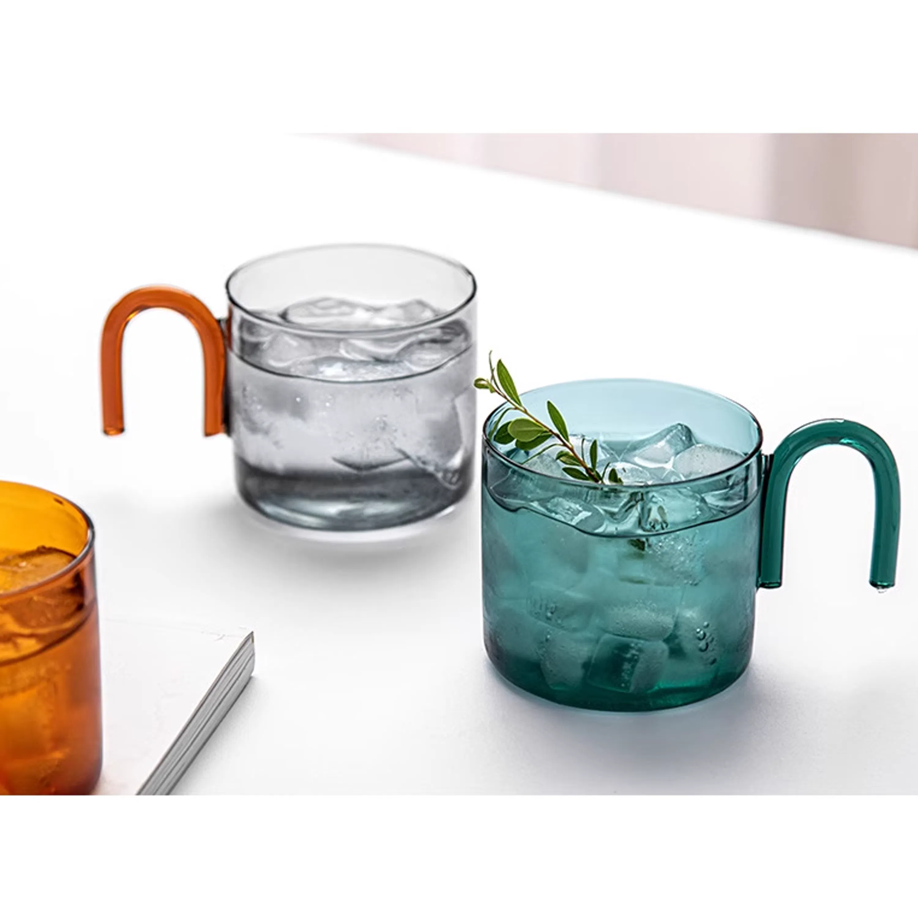 Orno Glass Mug - Green - 10