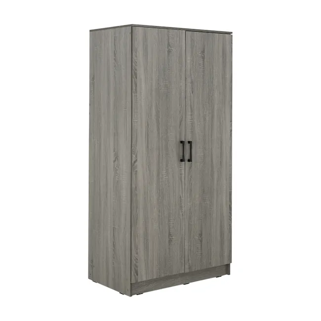 Fince 2 Door Wardrobe 0.9m - Grey Ash - 4