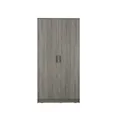 Fince 2 Door Wardrobe 0.9m - Grey Ash